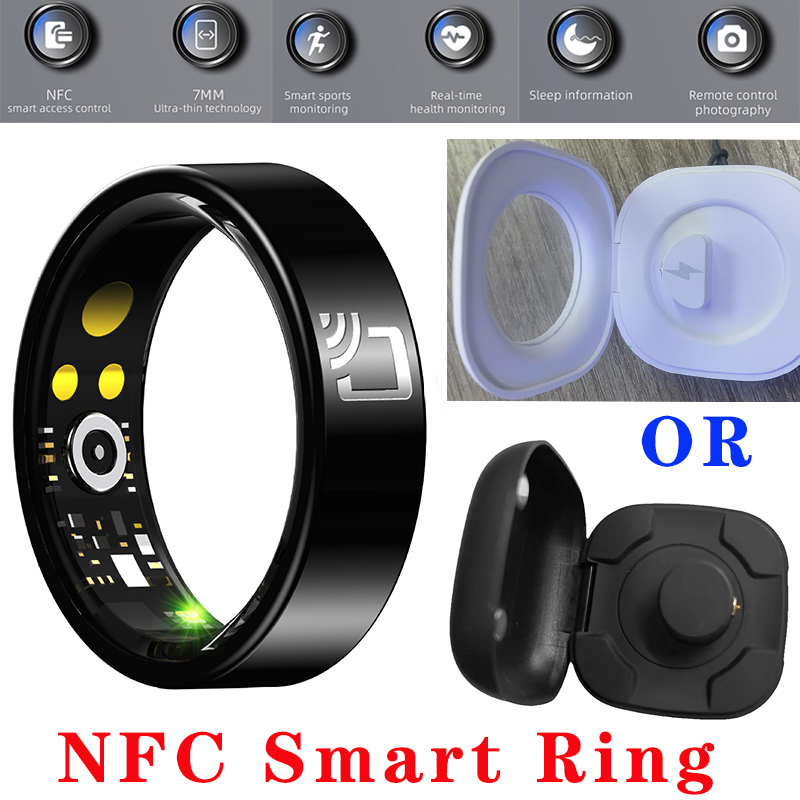 Smart Ring Nfc Pay - NFC Smart Ring – mit Herzfrequenz-Gesundheits-Schlafmonitor,